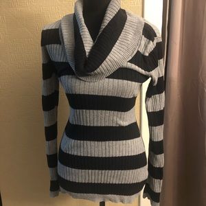Black and Grey striped sweater